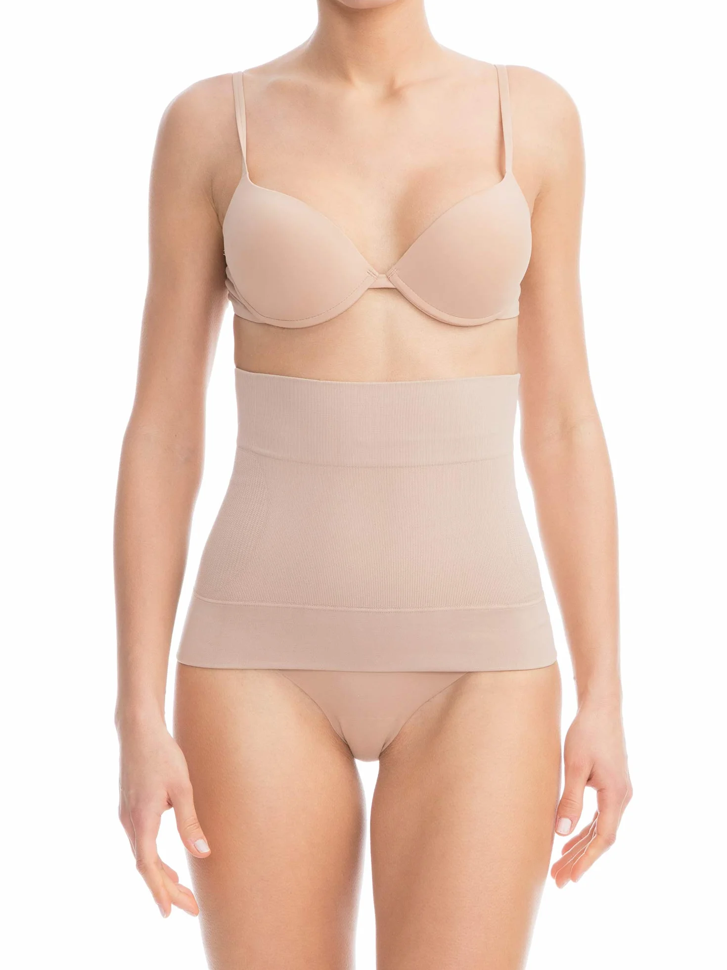 Farmacell Bodyshaper 605S - Banda Abdominal modeladora Invisible y Faja cinturón de contención 4 Palos Anti-Enrollado