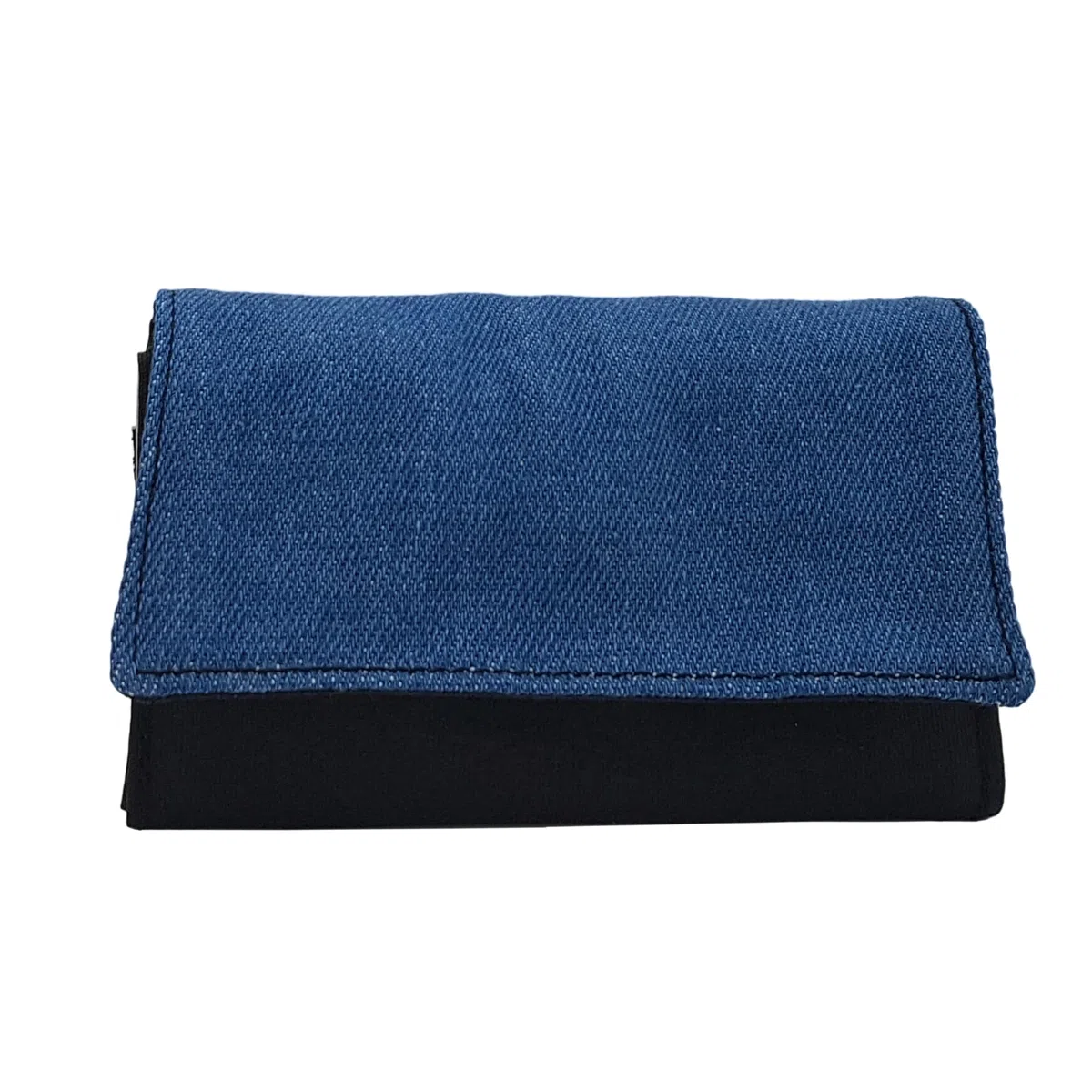 Plan B, Pitillera Tabaco de Liar, Modelo Star 02, 13 x 8 cm, 30 g, con Forro Interior Impermeable (Conserva la Humedad), Azul, Unisex, de Tela (Jeans)