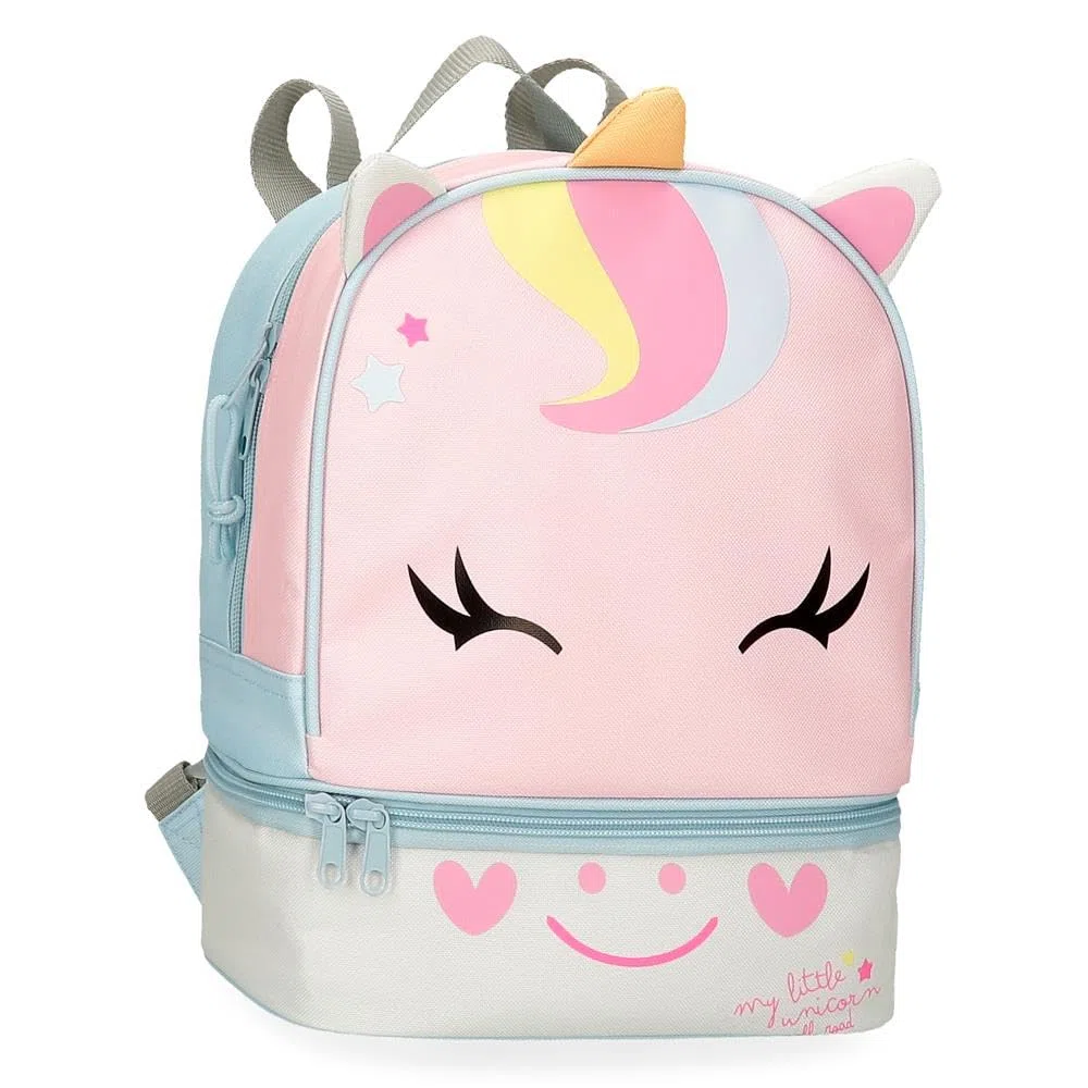 Roll Road Happy Mochila Infantil, Mochila Escolar, Fabricada en Poliéster, Bolsillos Laterales, Tirantes Anchos Ajustables, Asa Superior para colgarla, con Etiqueta de identificación para el Nombre