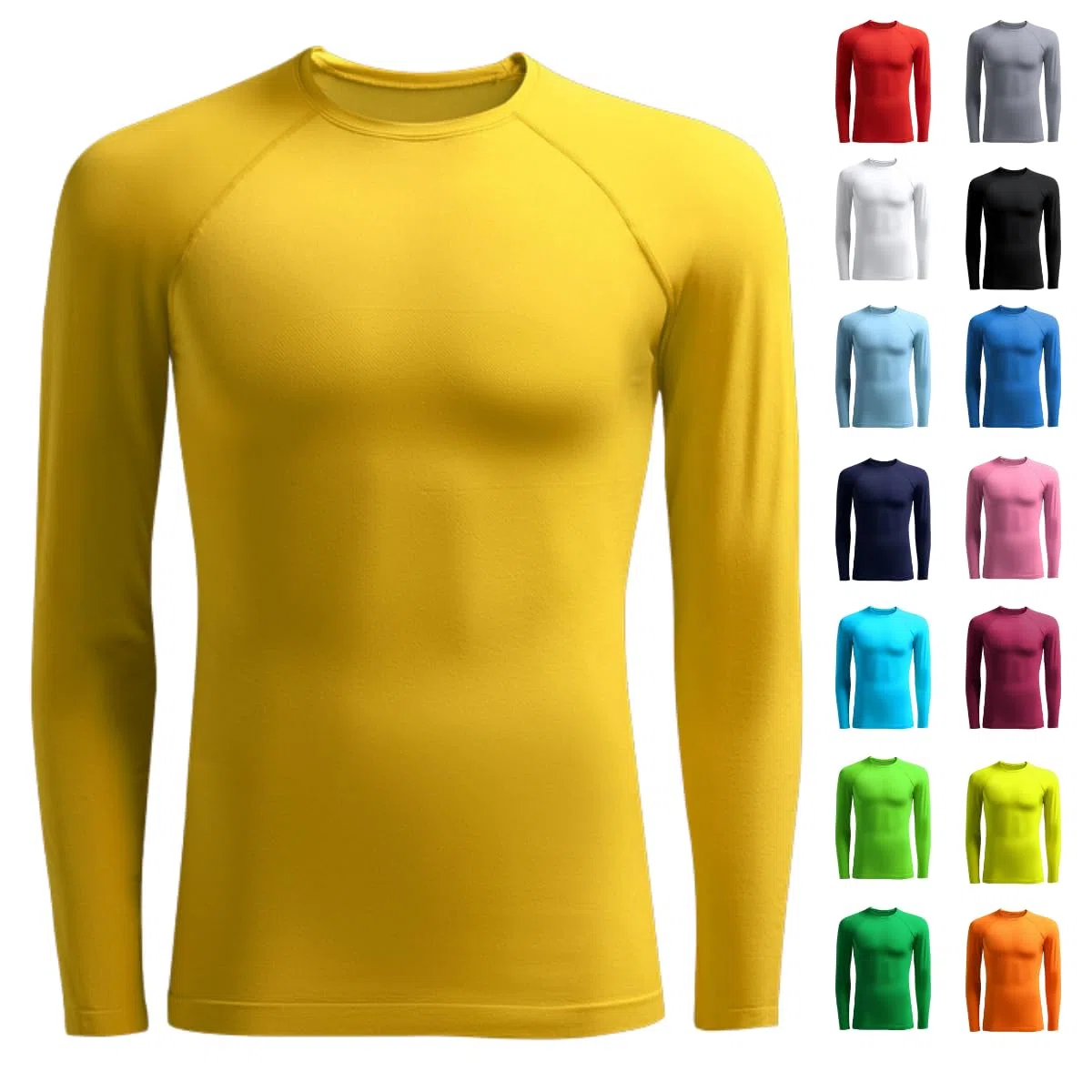OXUM Camiseta Térmica Deportiva de Manga Larga Unisex – Niños y Adultos | Ropa Interior Técnica para Fútbol, Running, Crossfit, Entrenamiento, Invierno y Transpirable