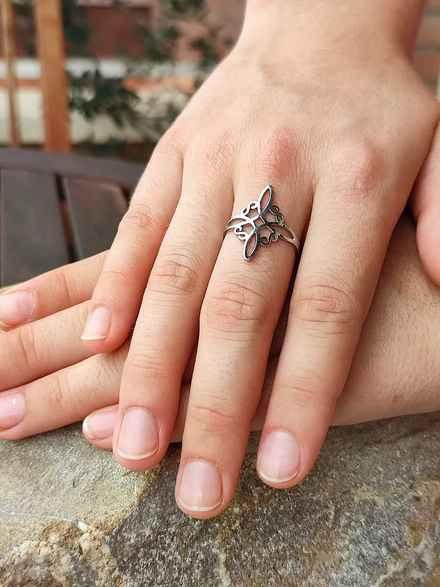 Simboliks Nudo de Bruja anillo ajustable Protección Wicca Hechizo de Bruja Celta amuleto de brujería Cruz bruja Anillo Wiccan Protección Ancestral Amuleto de Protección Buenas Energías