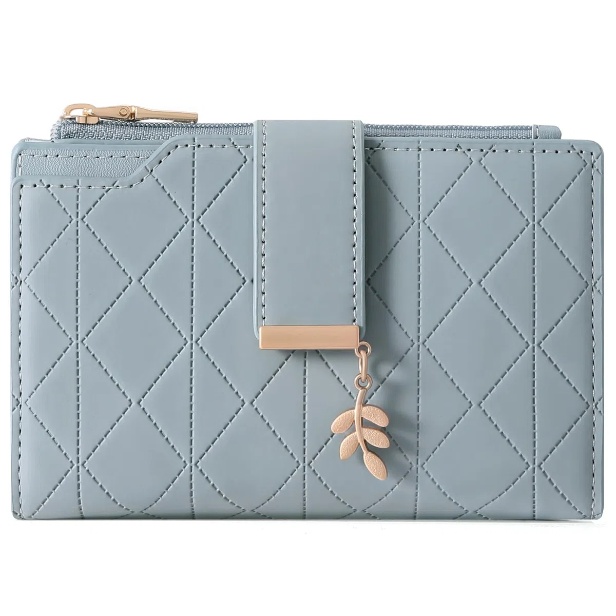 SENDEFN Carteras de Mujer, Monedero con Protección RFID, Billetera de Gran Capacidad para Mujer, Cuero Vegano con Botón a Presión, Cremallera y Muchos Compartimentos