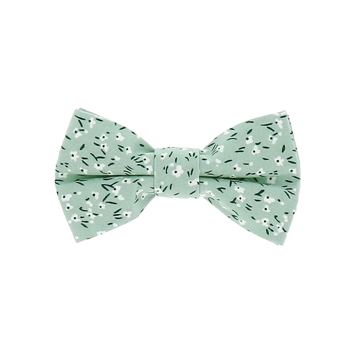 Lazo de mariposa para niño Liberty verde agua – Lazo mariposa infantil floral verde menta – Boda campetre de flores – Garcon de honor ceremonia bautizo, temática floral