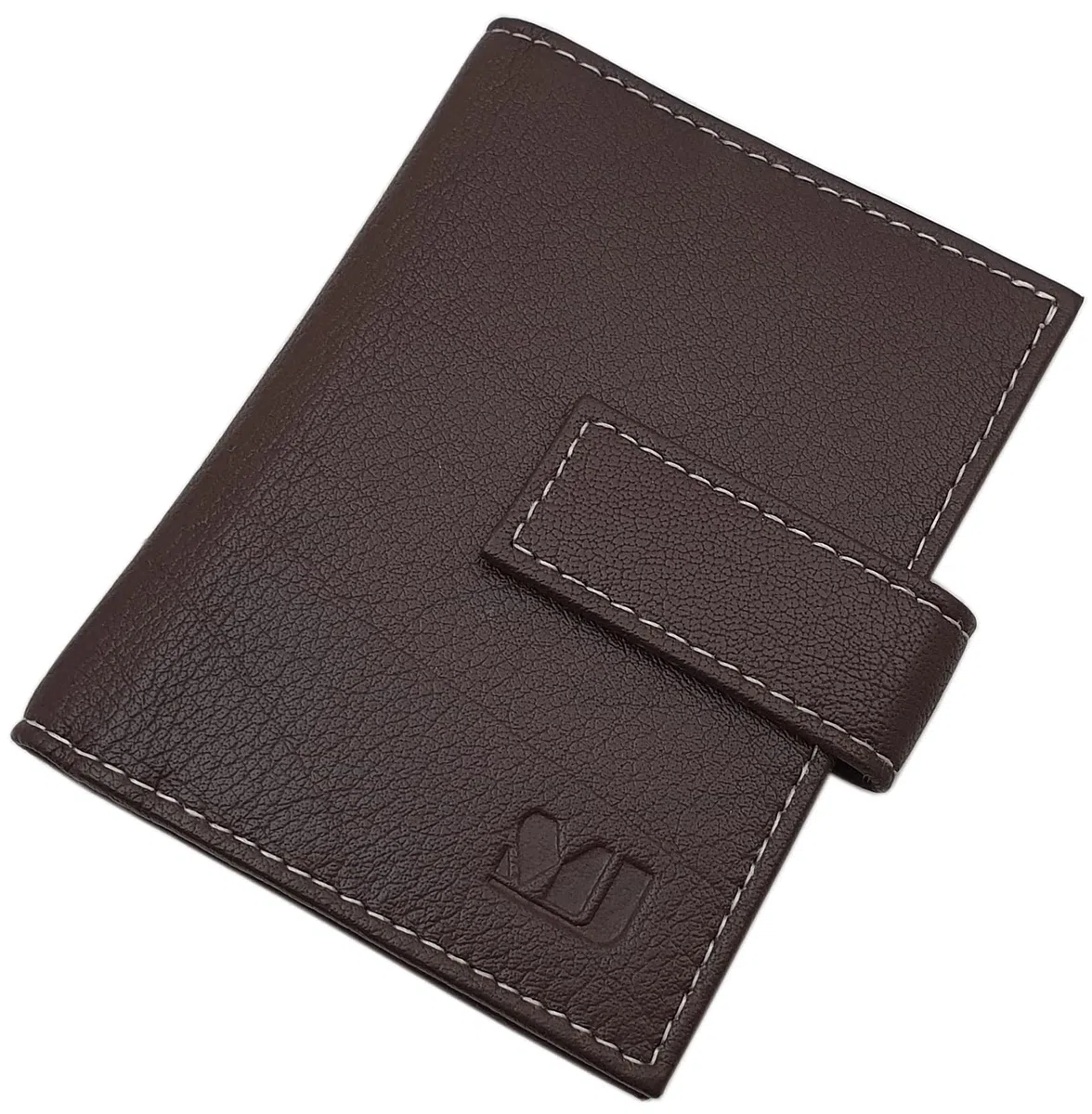 myledershop XXL Cuero de búfalo Caja de la Tarjeta para un Total de 24 Tarjetas de credito MJ-Design-Germany con protección RFID y NFC (Marrón)