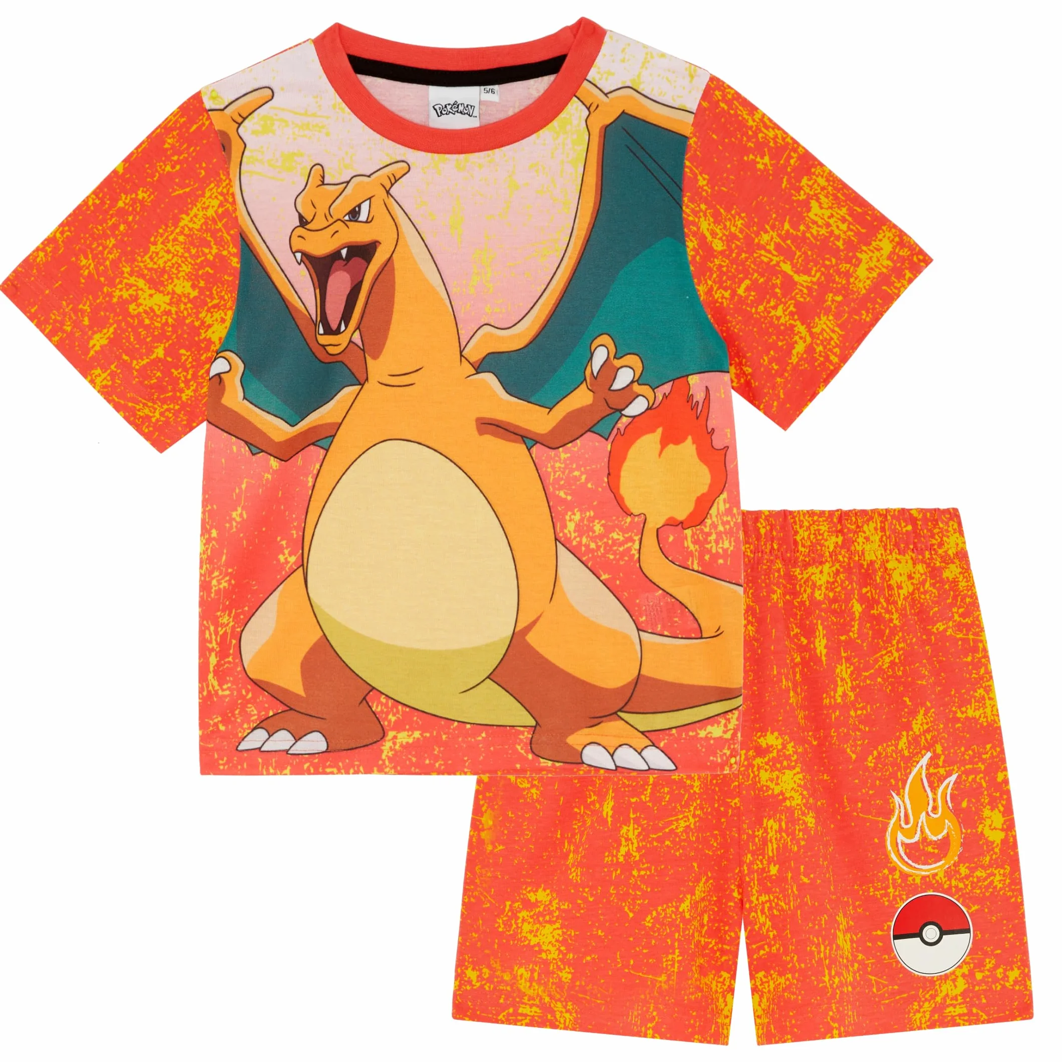 Pokémon Pijama Corto Charizard o Blastoise Retro