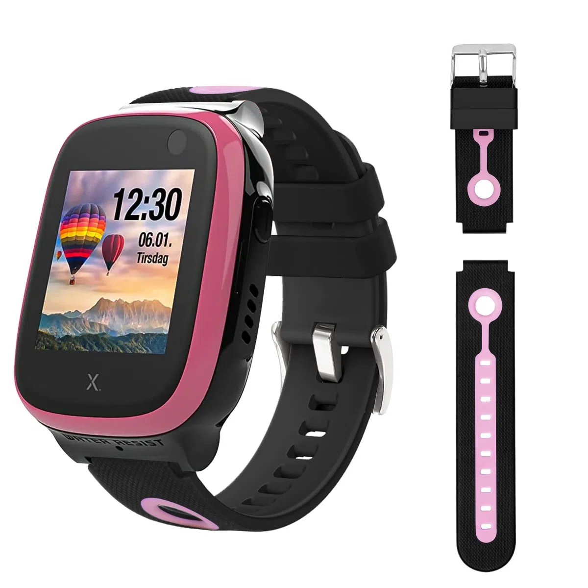 Kuaguozhe [1 unidad Pulseras Infantiles Compatibles con Xplora X5/XGO2/XGO3, Xplora Kids Smartwatch Correa de Repuesto de Silicona para X5 Play/XGO 2/XGO 3, Niñas Niños Estudiantes Regalo