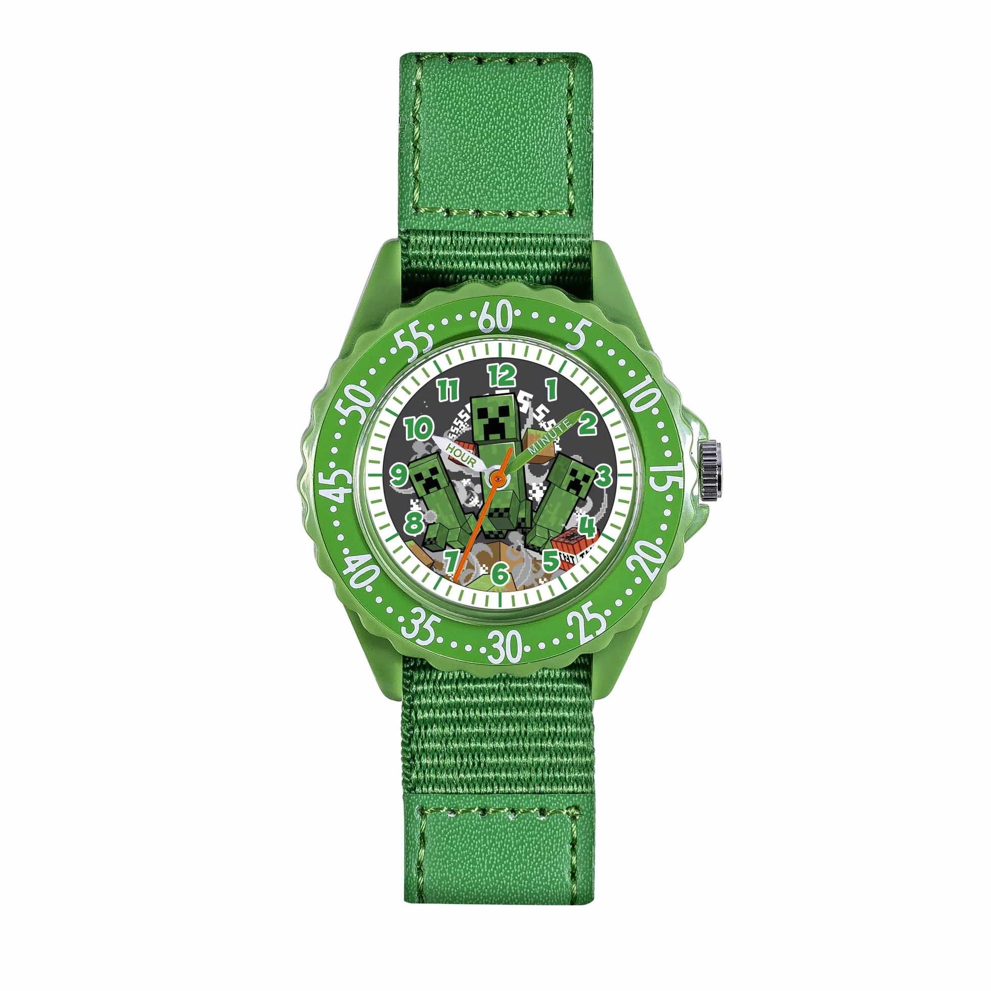 Accutime Minecraft - Reloj de aprendizaje de hora con cierre fácil