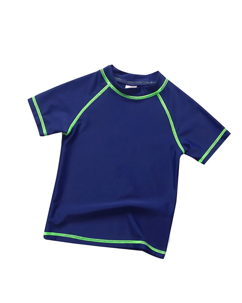 Camiseta Natación Niños de 6 a 12 años - Camiseta Baño Niños Protección UV UPF 50+ Manga Cort
