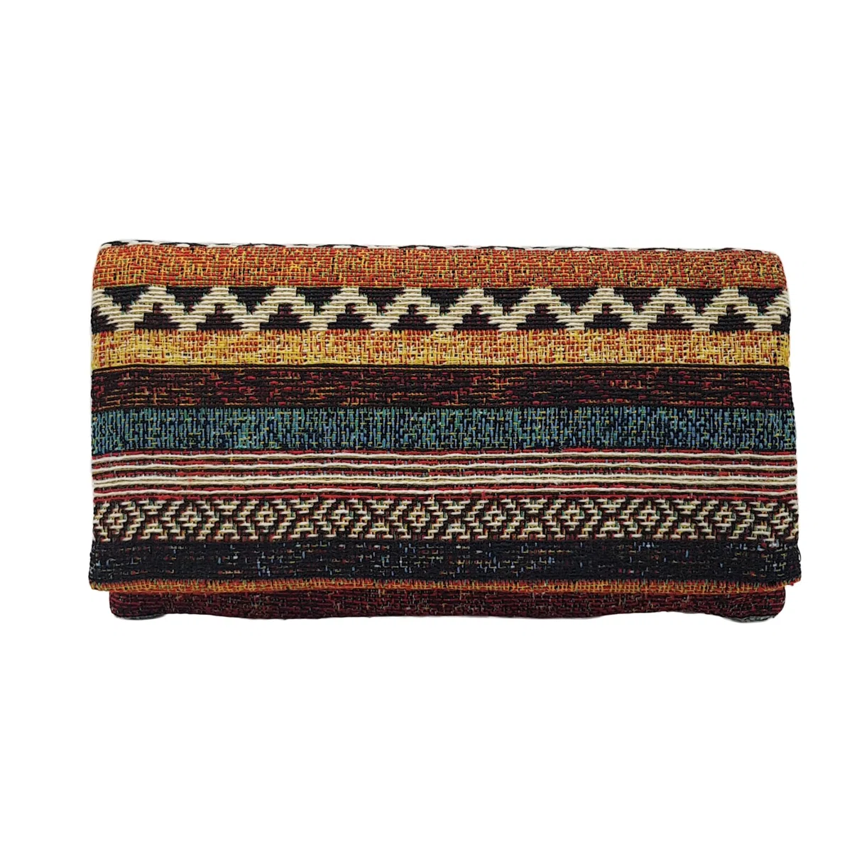 Plan B, Pitillera Tabaco de Liar, Yolo 07, 16 x 8,50 cm, 50 g, con Bolsa Interior de Goma EVA, Franjas en Tonos Tierra, Unisex, de Tela (Manchega)