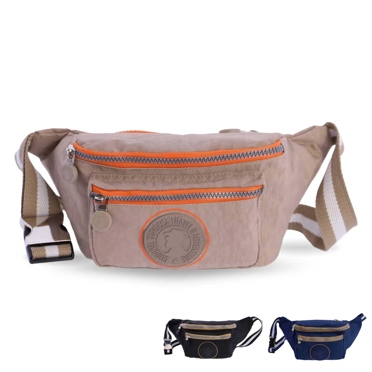 Coronel Tapioca - Riñonera Mujer Vestir - Bolso riñonera Mujer - Riñoneras Mujer - Riñonera Viaje - Bolsa de Cintura - Riñoneras de Mujer Casual Gran Capacidad con 3 Cremalleras