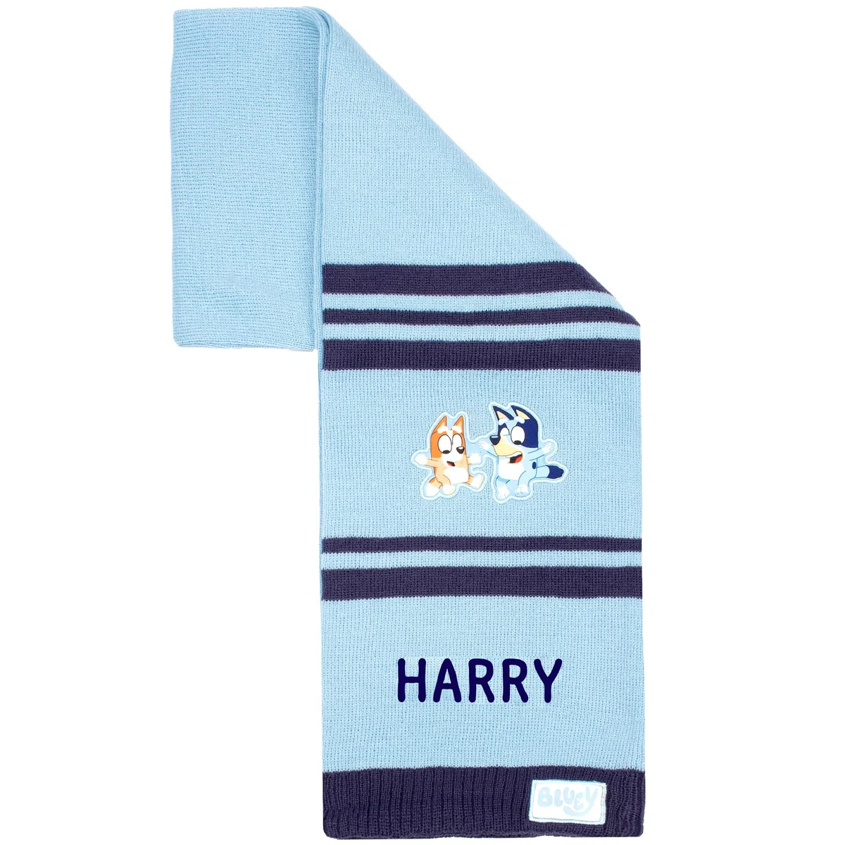 Bluey Bufanda infantil personalizada de invierno suave y cálida con nombre bordado, regalo para niños