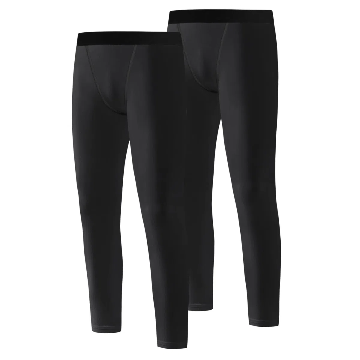 2 Pack Pantalones de compresión para niños Leggings Tights Niños Capa Base atlética Juvenil Debajo de los Pantalones Equipo Deportivo para Baloncesto Fútbol Running Wortout