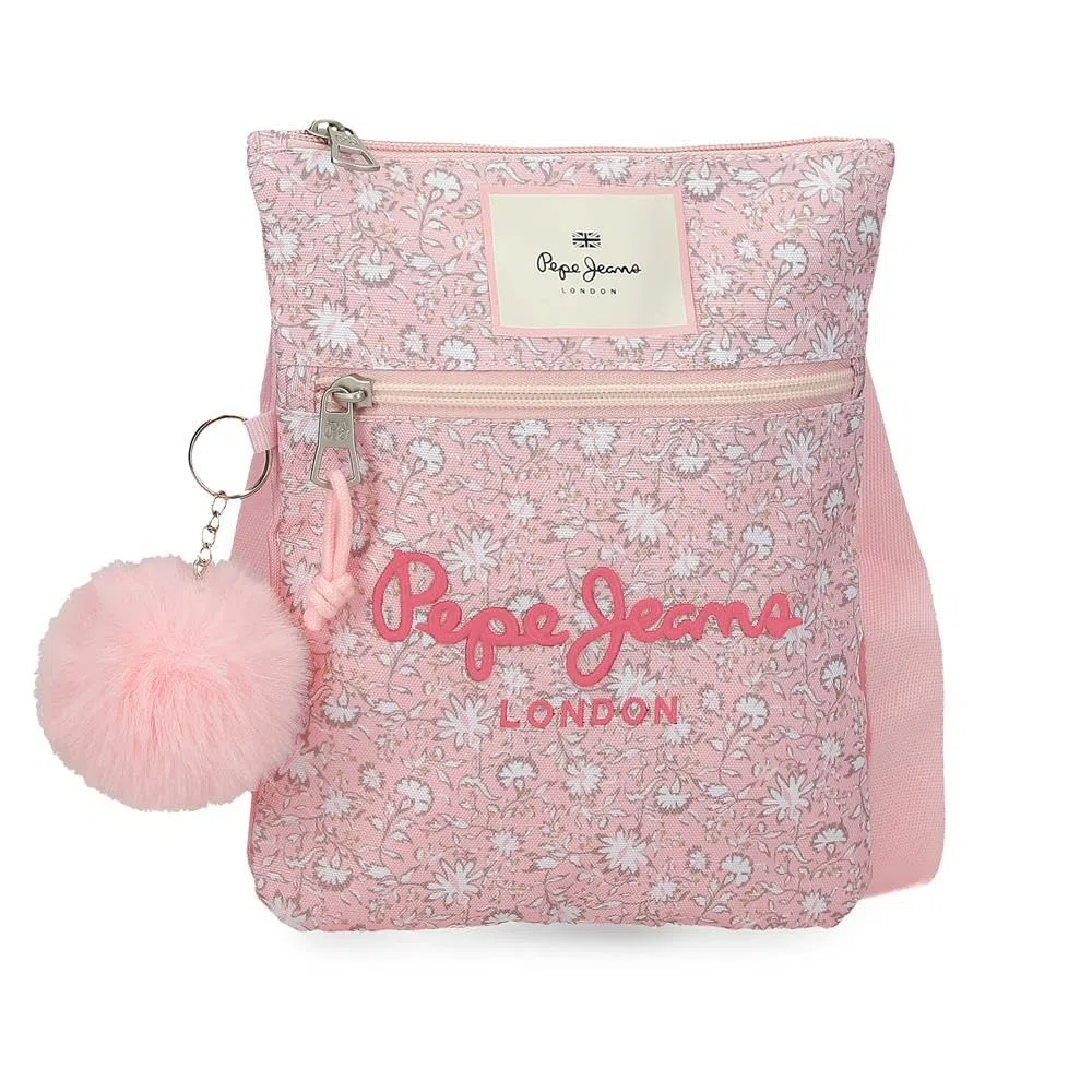 Pepe Jeans MIA Bandolera Plana Rosa Claro 20x24x1 cm Poliéster by Joumma Bags